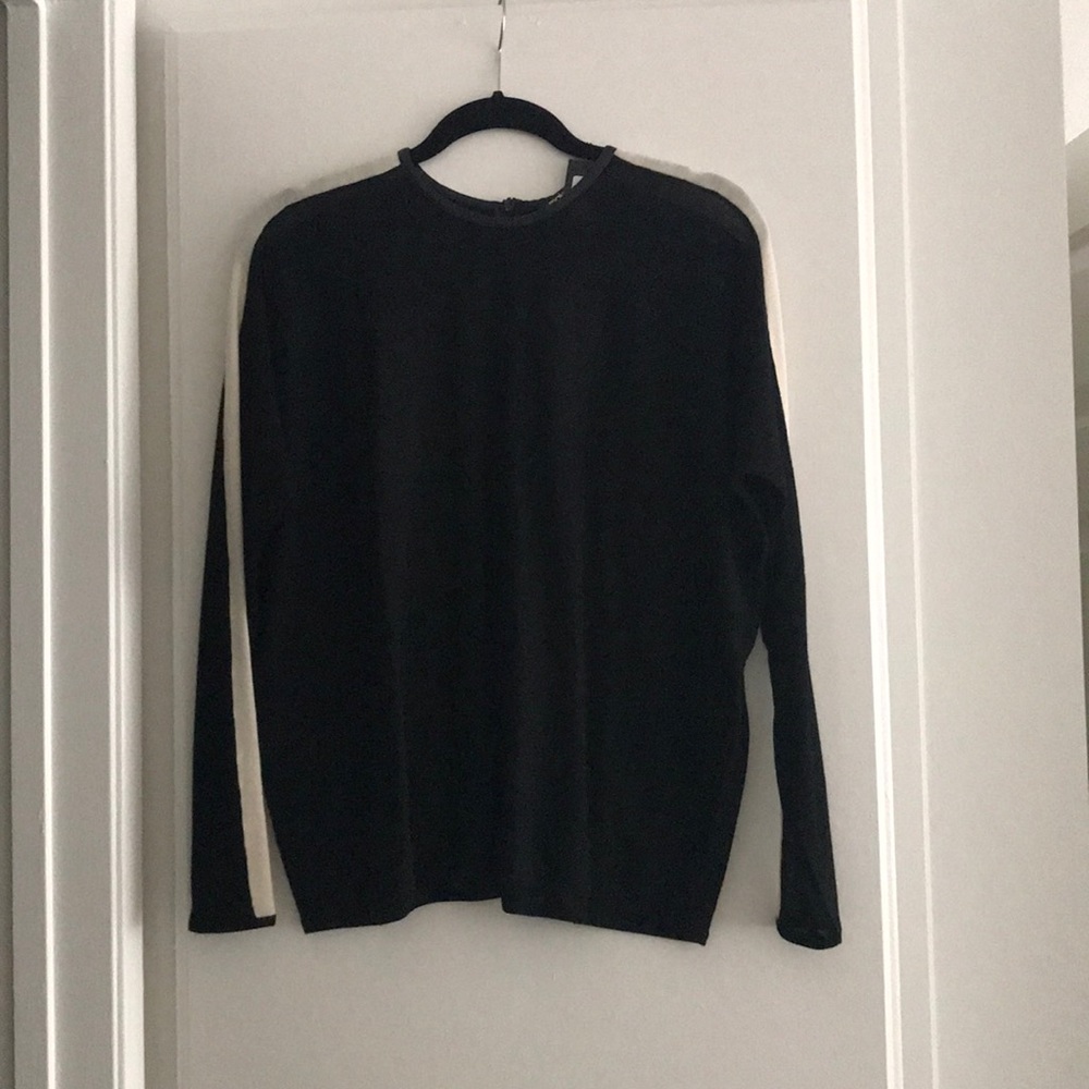 Black knit top